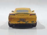 Disney Pixar Cars Yellow 4" Long Die Cast Toy Car Vehicle