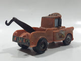 Disney Pixar Cars Tow Mater Brown Plastic Die Cast Toy Car Vehicle