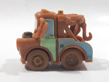 Disney Pixar Cars Tow Mater Brown Plastic Toy Car Vehicle - Busted Side Mirrors