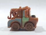 Disney Pixar Cars Tow Mater Brown Plastic Toy Car Vehicle - Busted Side Mirrors