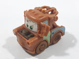 Disney Pixar Cars Tow Mater Brown Plastic Toy Car Vehicle - Busted Side Mirrors