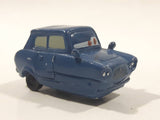 Disney Pixar Sedan 3 Wheels Dark Blue Miniature PVC Hard Rubber Toy Car Vehicle
