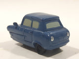 Disney Pixar Sedan 3 Wheels Dark Blue Miniature PVC Hard Rubber Toy Car Vehicle