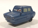 Disney Pixar Sedan 3 Wheels Dark Blue Miniature PVC Hard Rubber Toy Car Vehicle
