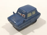 Disney Pixar Sedan 3 Wheels Dark Blue Miniature PVC Hard Rubber Toy Car Vehicle