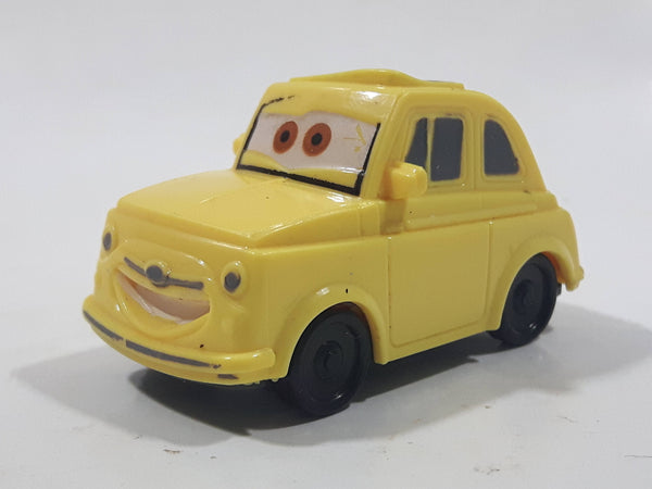 Disney Pixar Fiat Yellow Plastic Toy Car Vehicle