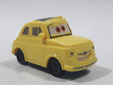 Disney Pixar Fiat Yellow Plastic Toy Car Vehicle