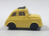 Disney Pixar Fiat Yellow Plastic Toy Car Vehicle