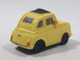 Disney Pixar Fiat Yellow Plastic Toy Car Vehicle