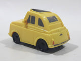 Disney Pixar Fiat Yellow Plastic Toy Car Vehicle