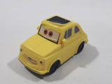 Disney Pixar Fiat Yellow Plastic Toy Car Vehicle