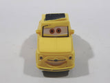 Disney Pixar Fiat Yellow Plastic Toy Car Vehicle