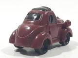 Disney Pixar Maroon Dark Red Brown Miniature PVC Hard Rubber Toy Car Vehicle