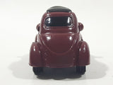 Disney Pixar Maroon Dark Red Brown Miniature PVC Hard Rubber Toy Car Vehicle