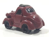 Disney Pixar Maroon Dark Red Brown Miniature PVC Hard Rubber Toy Car Vehicle