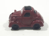 Disney Pixar Maroon Dark Red Brown Miniature PVC Hard Rubber Toy Car Vehicle
