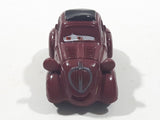 Disney Pixar Maroon Dark Red Brown Miniature PVC Hard Rubber Toy Car Vehicle