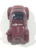 Disney Pixar Maroon Dark Red Brown Miniature PVC Hard Rubber Toy Car Vehicle