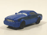 Disney Pixar Dark Blue Miniature PVC Hard Rubber Toy Sports Car Vehicle