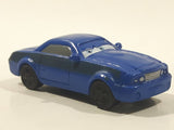 Disney Pixar Dark Blue Miniature PVC Hard Rubber Toy Sports Car Vehicle