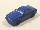 Disney Pixar Dark Blue Miniature PVC Hard Rubber Toy Sports Car Vehicle