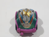 1997 Kinder Surprise Pink Rainbow Girl Chrome and Pink Plastic Miniature Toy Car Vehicle K97 N32