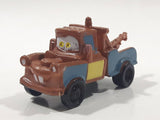 Disney Pixar Cars Tow Mater Brown Tow Truck Mini PVC Hard Rubber Toy Car Vehicle