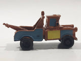 Disney Pixar Cars Tow Mater Brown Tow Truck Mini PVC Hard Rubber Toy Car Vehicle