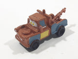 Disney Pixar Cars Tow Mater Brown Tow Truck Mini PVC Hard Rubber Toy Car Vehicle