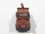 Disney Pixar Cars Tow Mater Brown Tow Truck Mini PVC Hard Rubber Toy Car Vehicle