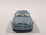 Disney Pixar Cars Light Blue Classic Car Mini PVC Hard Rubber Toy Car Vehicle