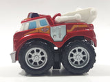 2011 Hasbro Tonka Lil Chuck & Friends Boomer Fire Truck Dark Red Die Cast Toy Car Vehicle