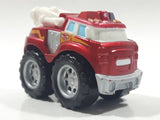 2011 Hasbro Tonka Lil Chuck & Friends Boomer Fire Truck Dark Red Die Cast Toy Car Vehicle