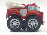 2011 Hasbro Tonka Lil Chuck & Friends Boomer Fire Truck Dark Red Die Cast Toy Car Vehicle