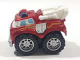 2011 Hasbro Tonka Lil Chuck & Friends Boomer Fire Truck Dark Red Die Cast Toy Car Vehicle