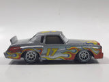 Disney Pixar Cars Darrel Cartrip #17 Monte Carlo Silver Grey with Flames Die Cast Toy Car Vehicle