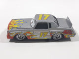 Disney Pixar Cars Darrel Cartrip #17 Monte Carlo Silver Grey with Flames Die Cast Toy Car Vehicle