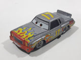 Disney Pixar Cars Darrel Cartrip #17 Monte Carlo Silver Grey with Flames Die Cast Toy Car Vehicle