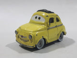Disney Pixar Cars Fiat 500 Yellow Die Cast Toy Car Vehicle
