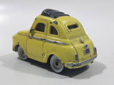 Disney Pixar Cars Fiat 500 Yellow Die Cast Toy Car Vehicle