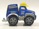 2000 Maisto Hasbro Tonka Lil Chuck & Friends CAF Int. Baggage Transport Truck Blue Die Cast Toy Car Vehicle