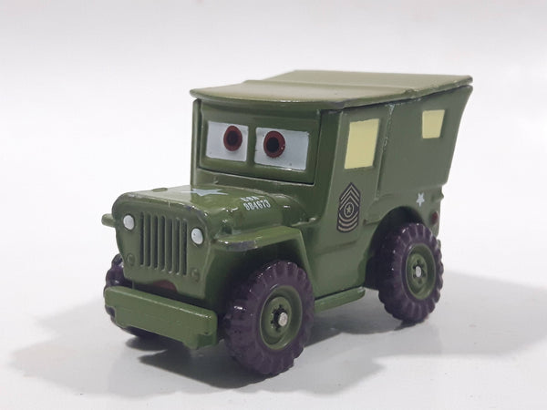 Disney Pixar 41 WW2 Jeep USA 984673 Army Green Die Cast Toy Car Vehicle