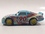 Disney Pixar Cars Bumper Save #90 Light Blue Die Cast Toy Race Car Vehicle DXV58