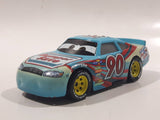 Disney Pixar Cars Bumper Save #90 Light Blue Die Cast Toy Race Car Vehicle DXV58