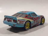Disney Pixar Cars Bumper Save #90 Light Blue Die Cast Toy Race Car Vehicle DXV58