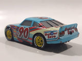 Disney Pixar Cars Bumper Save #90 Light Blue Die Cast Toy Race Car Vehicle DXV58