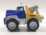 2000 Maisto Hasbro Tonka Lil Chuck & Friends Tow Truck Blue and Yellow Die Cast Toy Car Vehicle