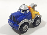 2000 Maisto Hasbro Tonka Lil Chuck & Friends Tow Truck Blue and Yellow Die Cast Toy Car Vehicle