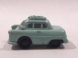 Disney Pixar Cars Light Blue Green Car with Roof Rack Mini PVC Hard Rubber Toy Car Vehicle