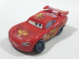 2011 Disney Pixar Lightning McQueen #95 Red Plastic Toy Car Vehicle X0616